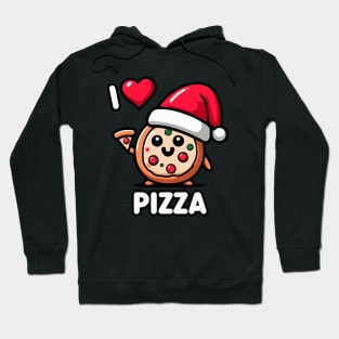 Christmas I LOVE PIZZA Hoodie